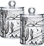 Wellday apothecary jars bathroom storage organizer front view