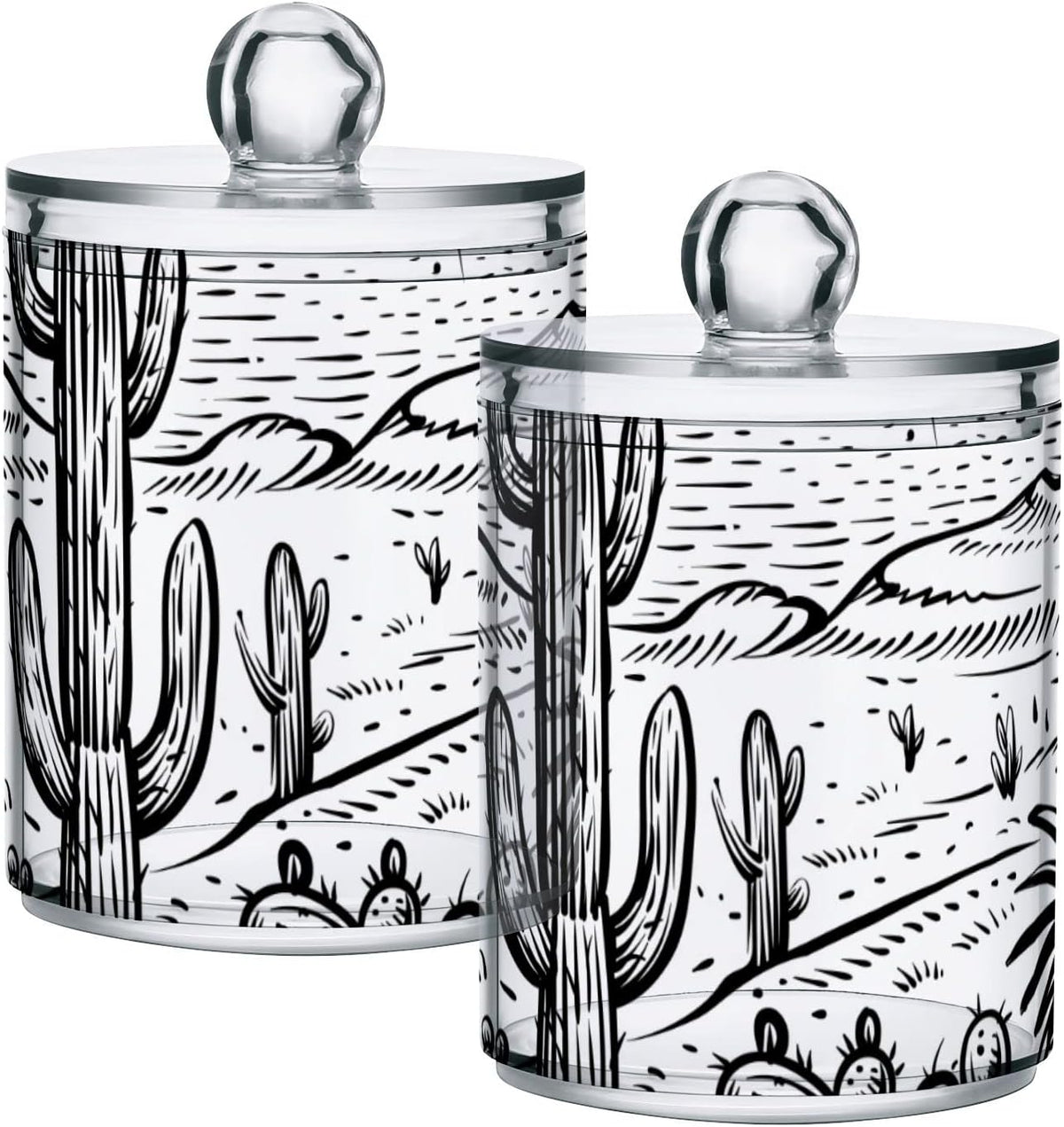 Wellday apothecary jars bathroom storage organizer front view