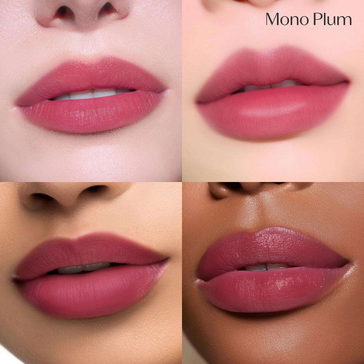 ETUDE Lip Marker Tint in Mono Plum shade swatch on lips