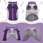 LeLePet waterproof dog jacket side profile showing quilted pattern