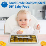 KAYCROWN stainless steel ice tray demonstrating the easy release lever mechanism