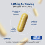 Dorado Nutrition supplement bottle showing ingredients list