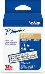 Brother Genuine P-Touch TZE-FX251 Tape, 1" (0.94") Wide Flexible-ID Laminated Tape, Black on White, Best Suited for Wire Wrapping and Flagging, Water-Resistant, 0.94" x 26.2' (24mm x 8M), TZEFX251 - Image 10