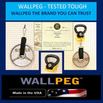 WallPeg kit PB16 components arranged for workshop