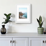 Frametory white frame showing 6x8 mat display