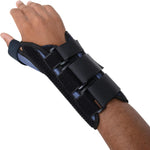 Sammons Preston thumb brace displaying removable metal stays