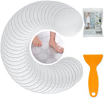 Bath Tub Stickers, Non Slip Bathtub Treads, Antislip Shower Sticker, Safety Discs Decals Tape for Slippery Tubs Showeroom Floor Stairs(Slip Resistant Decals, Clear, 3.2" x 24 Pack) - Image 1