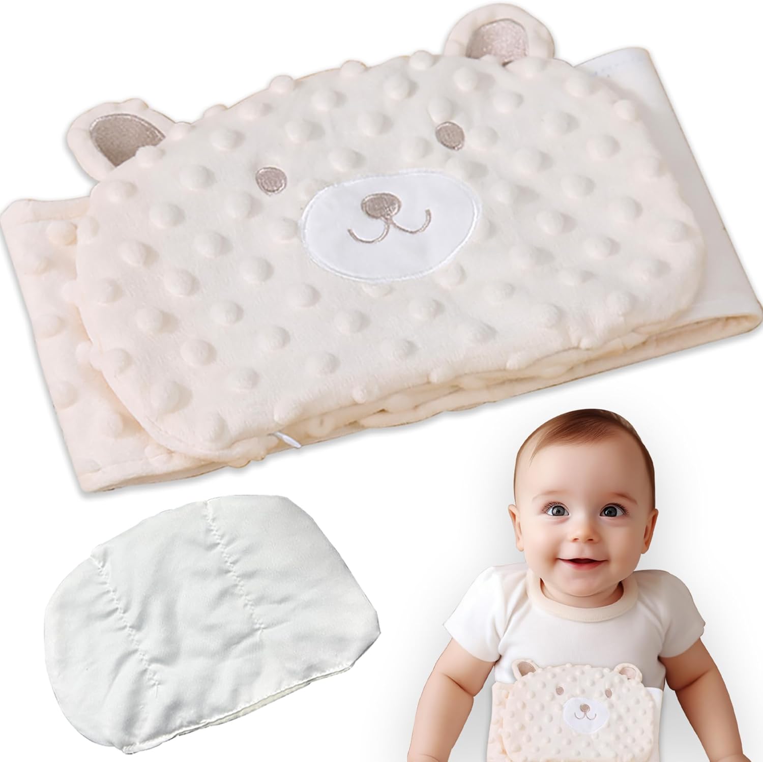 LfrXtra baby colic relief belt beige front view