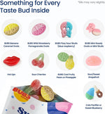 Assorted colorful Scandinavian foam treats showing the unique squishy consistency.