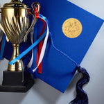 Application example showing the gold seal used on an envelope or card packaging.