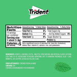 Trident sugar free spearmint gum 12 packs display packaging