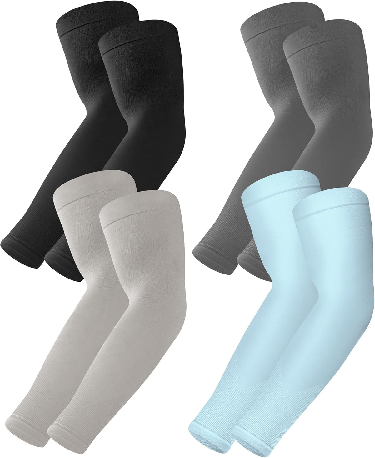 BHYTAKI UV Sun Protection Arm Sleeves, UPF 50 Sports Cooling Arm Compression Sleeves for Men Women Teenager - Image 10