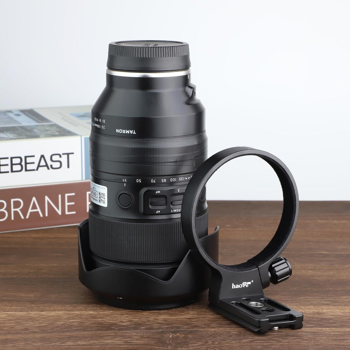 Haoge lens collar mounted with integrated Arca-type plate
