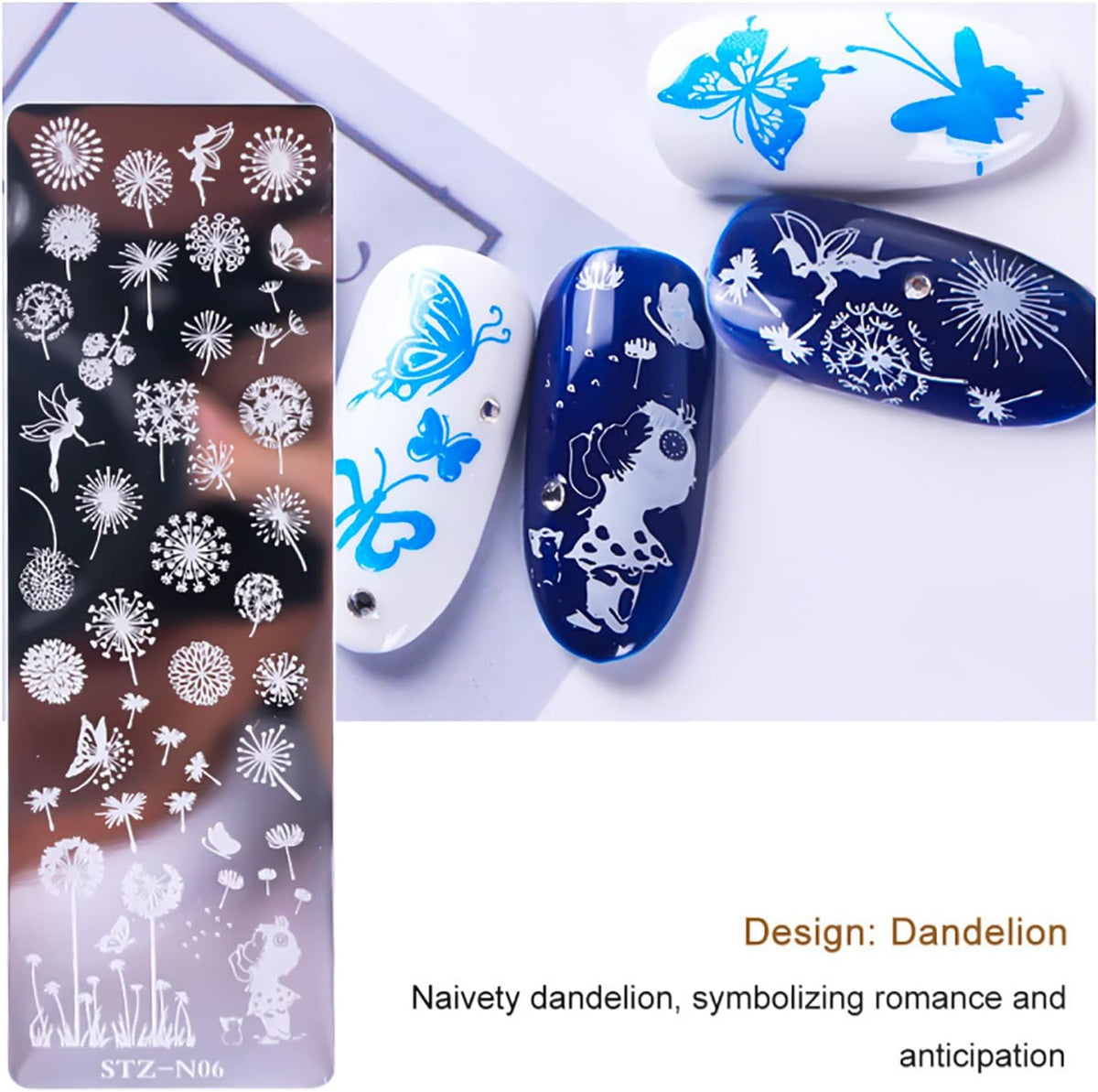 SILPECWEE rectangular metal nail stamping plate close up