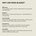 Andis 561462 ceramicEDGE Detachable Wide Blade #30W - Stainless Steel Pet Clipper Blade, XFine Cut, Professional Grooming Performance - Image 9