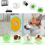 Side profile of Lalolee dog slow feeder showing cage attachment