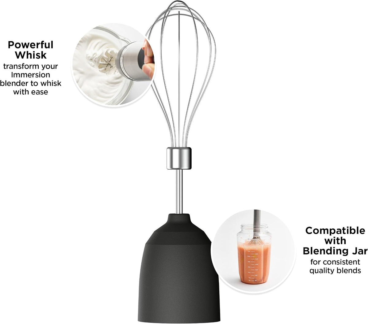 Vitamix stainless steel whisk attachment balloon shape