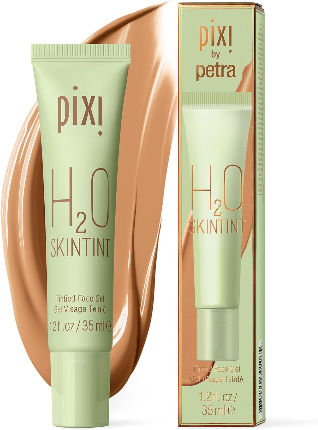 Pixi H2O SkinTint | Tinted Face Gel Moisturizer | Lightweight Hydrating Coverage with Hyaluronic Acid | Evens Skin Tone & Reduces Redness | Oil-Free Dewy Finish | Cream | 1.2 fl oz - Image 11