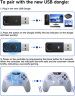 EasySMX X20 controller USB receiver close up