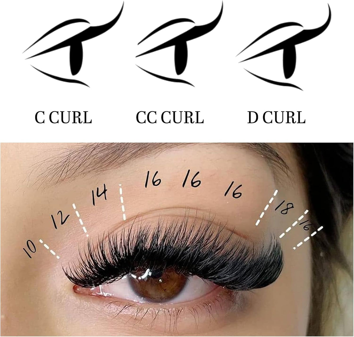 VEYES INC Easy Fan Volume Lash Extensions 03 05 07 J/B/L/C/CC/D/DD Curl 8-25mm Mixed & Single Length Tray, Matte Black Self Fanning Eyelashes, Professional Supplies for Lash Techs (0.07 C 17mm) - Image 5