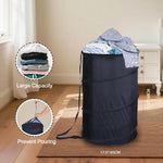 Battoo pop up storage bin being used inside a college dormitory