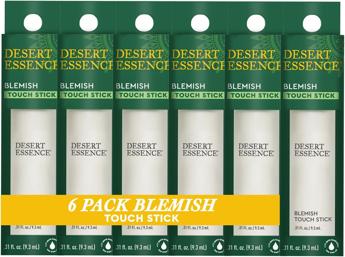 Desert Essence blemish touch stick box packaging
