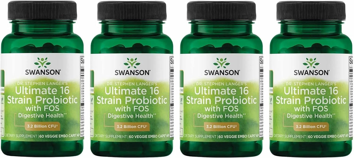 Swanson Dr. Langer's 16-Strain Probiotic with Prebiotic FOS for Gut Health - Image 7