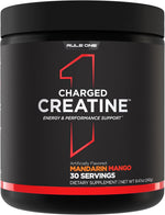 Rule 1 Charged Creatine Mandarin Mango front view container