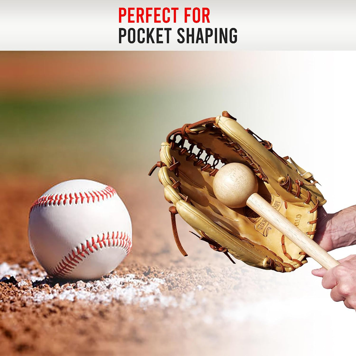 Hot Glove mallet handle for precision finger pocket shaping