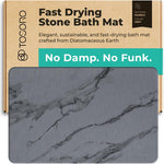 Stone Bath Mat Diatomaceous Earth Shower Mat Non-Slip Super Absorbent Diatomite Stone Bath Mats for Bathroom Floor Quick Drying Natural Easy to Clean (23.5 x 15) - Graphite - Image 10