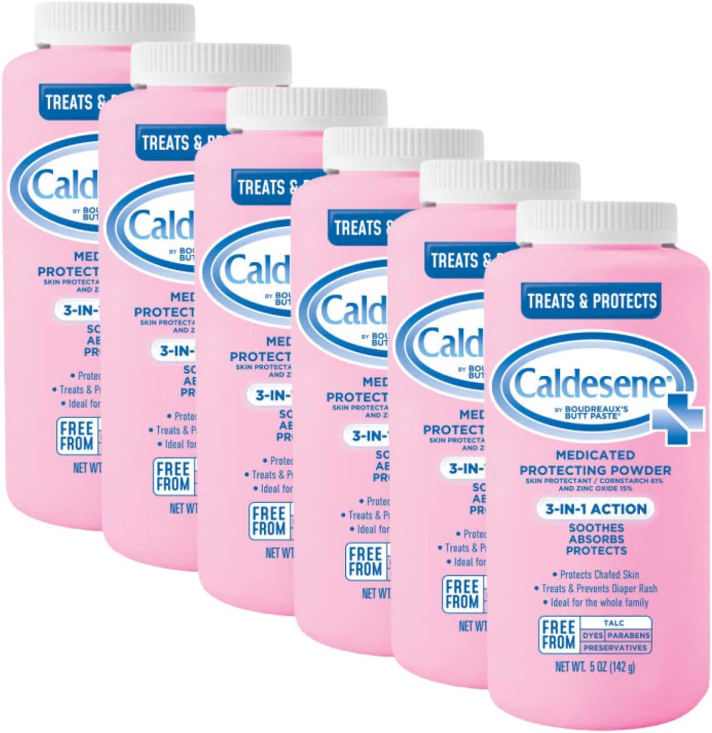 Caldesene Medicated Protecting Powder 5 Ounce bottle front view