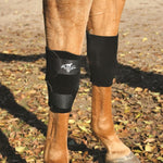 Professional's Choice black universal knee boot pair for horses