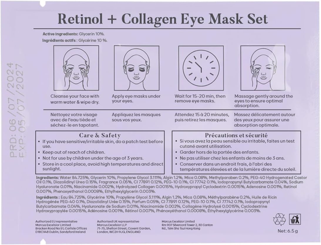 Lifestyle shot of skincare routine with Bloomora eye masks