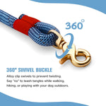 Fnsyxpm blue dog leash handle detail