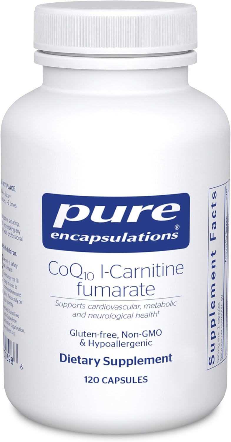 Pure Encapsulations CoQ10 l-Carnitine Fumarate | Ultra-Charged Cardiovascular Support | 120 Capsules - Image 1