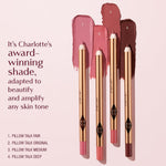 Charlotte Tilbury Lip Cheat beauty product presentation emphasizing the premium USA imported packaging.