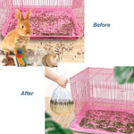 Transparent leak-proof plastic film for small animal cage trays