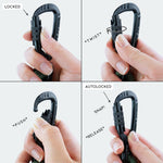 Rustproof black metal hardware details on Made To Roam 6 feet leash