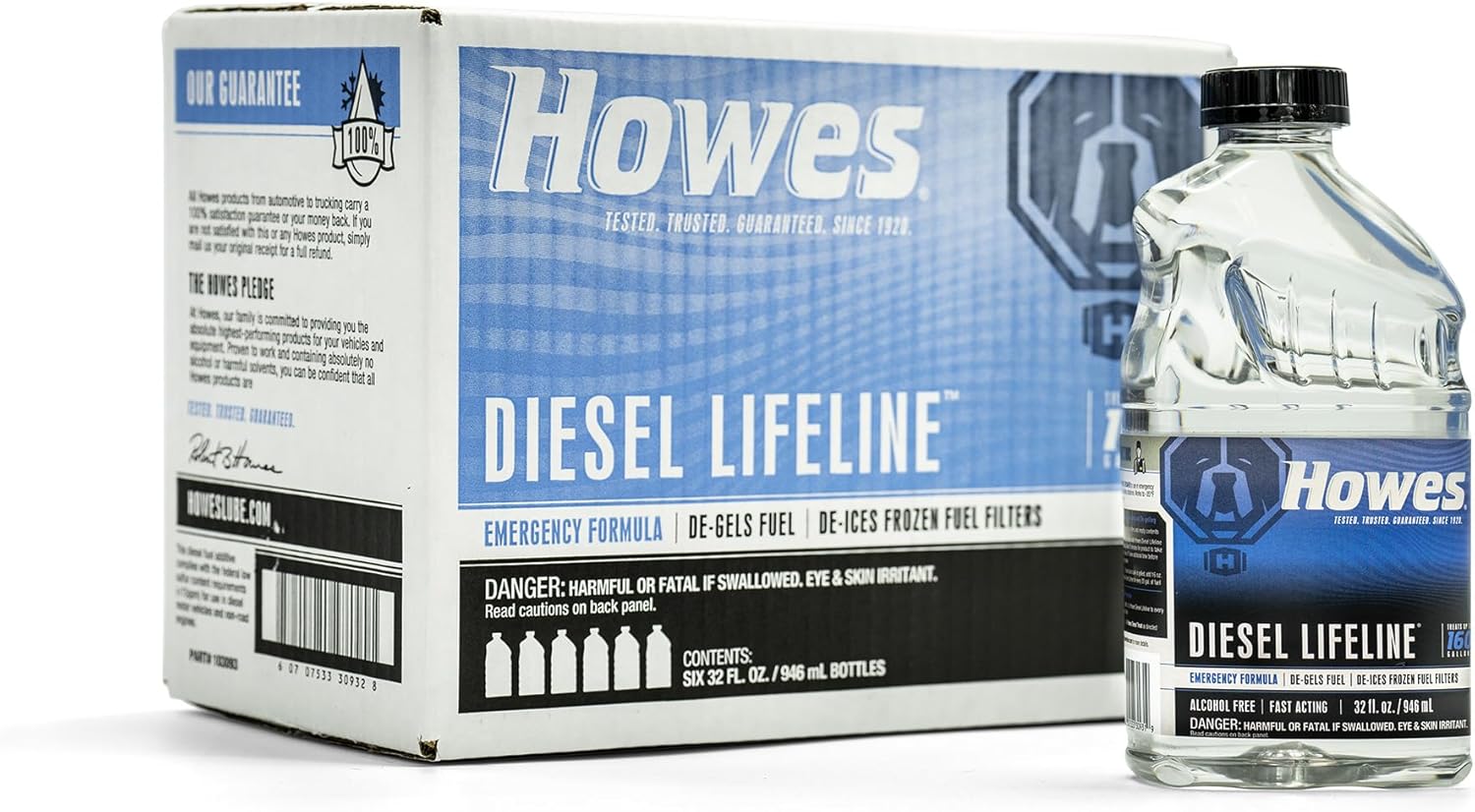 Howes Diesel Lifeline Emergency Formula Casepack front view authentic USA imported diesel additive