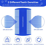 Rust proof metal teeth of pet flea comb set