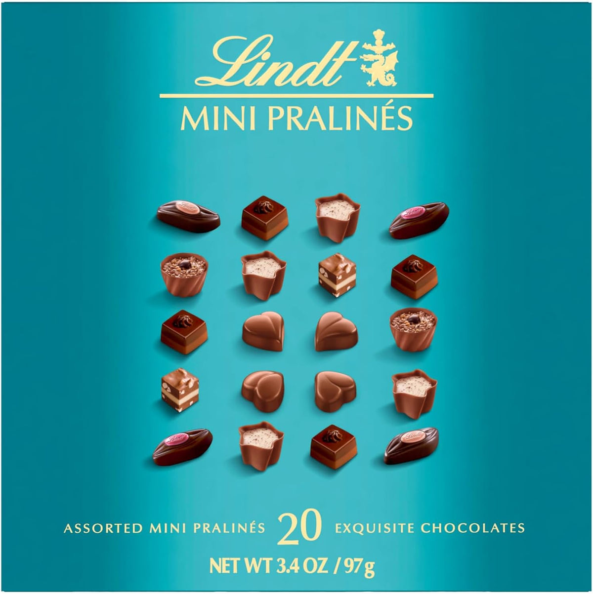 Lindt Mini Pralines, Assorted Chocolate Candy Pralines with Premium Filling, 3.4 oz Box - Image 9