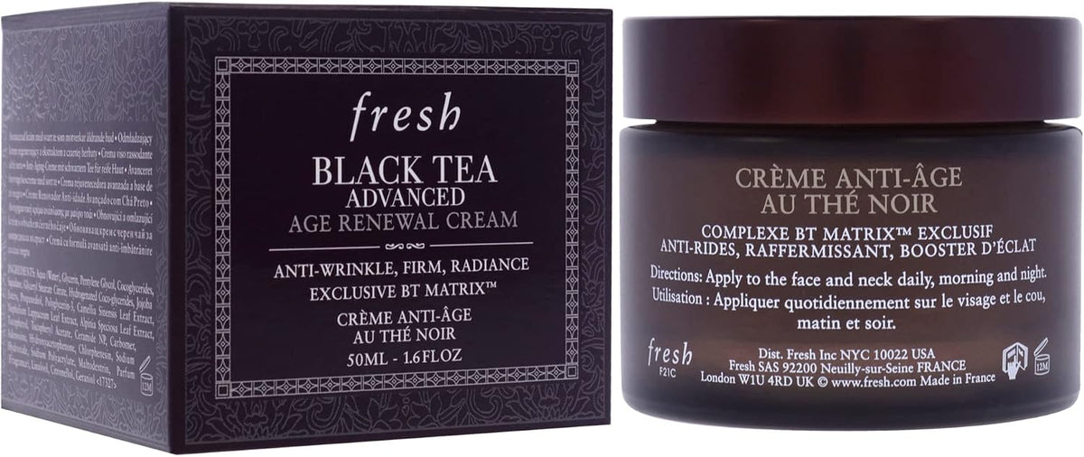 Fresh Black Tea Advanced Age Renewal Cream packaging and box