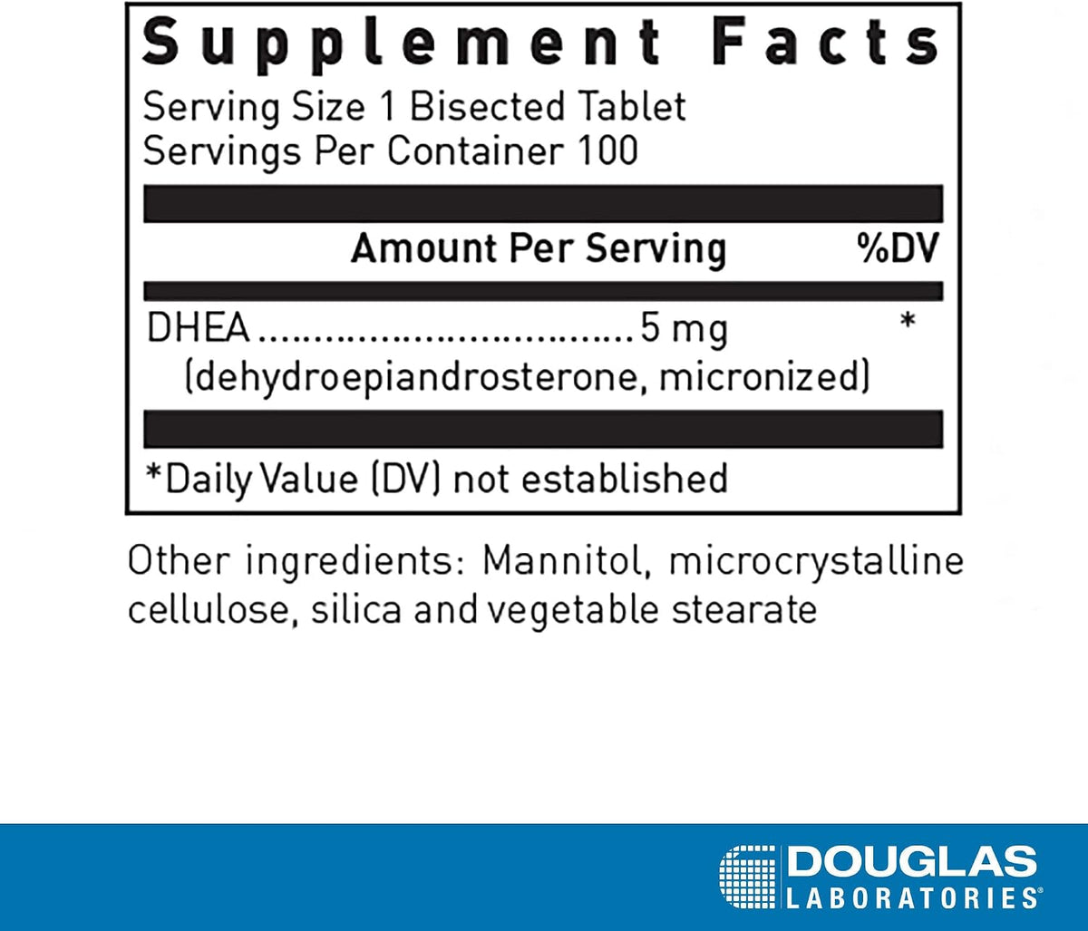 Douglas Laboratories DHEA 5 mg Dissolvable Tablets, 100 Tablets - Image 2