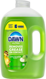 Dawn Ultra Dish Soap Refill Jug, Large Size Liquid Dishwashing Detergent, Powerful Dish Soap for Grease, Apple Blossom Scent, 67oz - Image 9