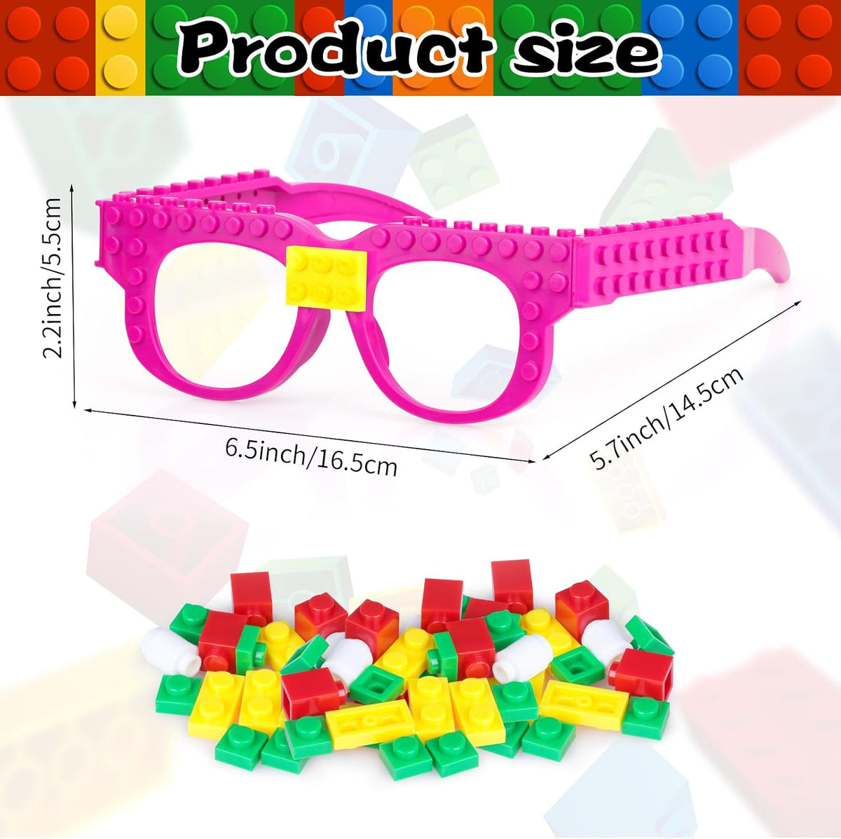 Lemicin 12 pieces party glasses assorted colors
