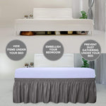 PureFit bed skirt adjustable elastic belt detail
