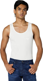 BOSS men's rib classic tank top front view