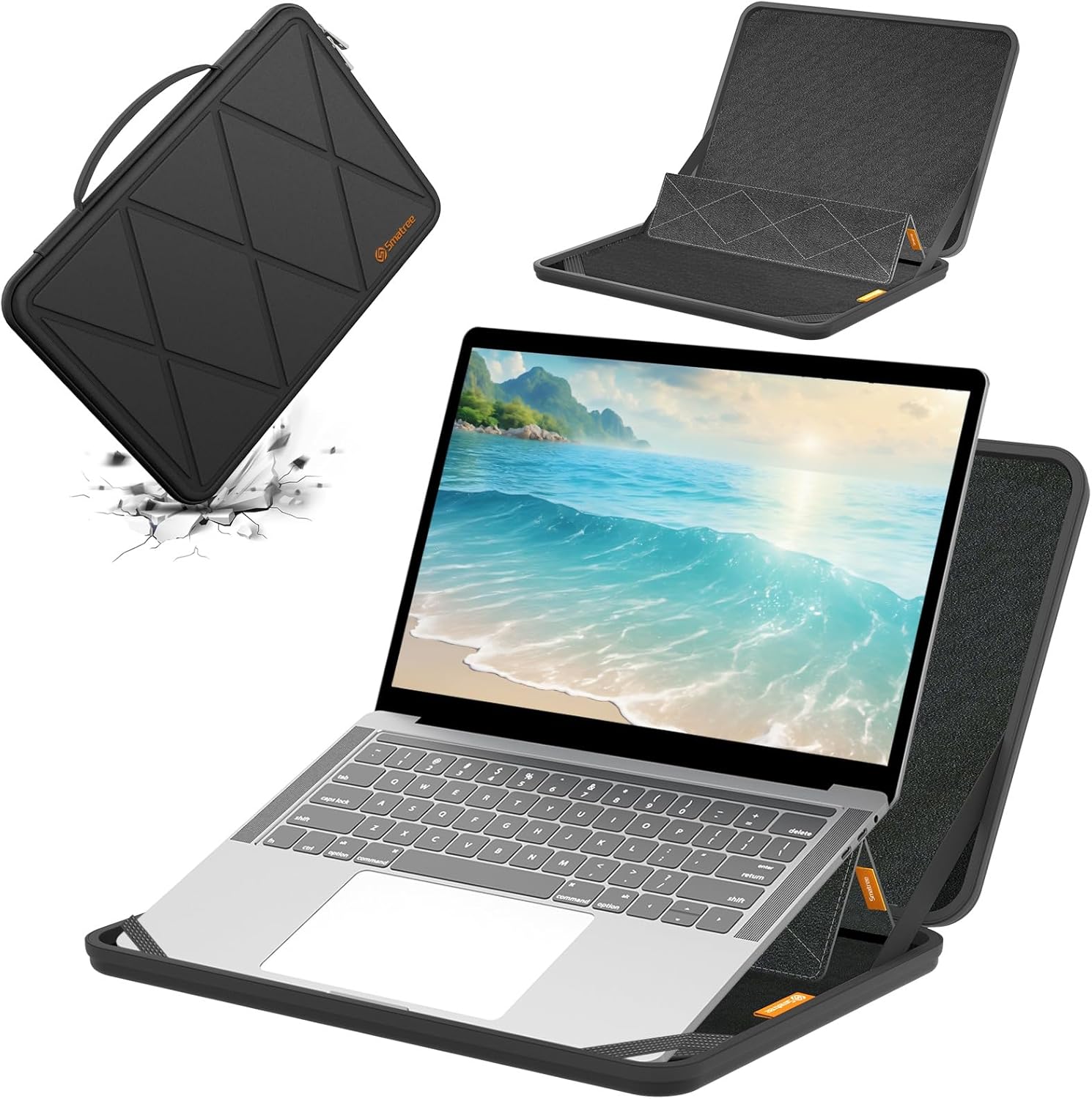 Smatree MS93T hard EVA protective sleeve case front view for Lenovo laptop defense.