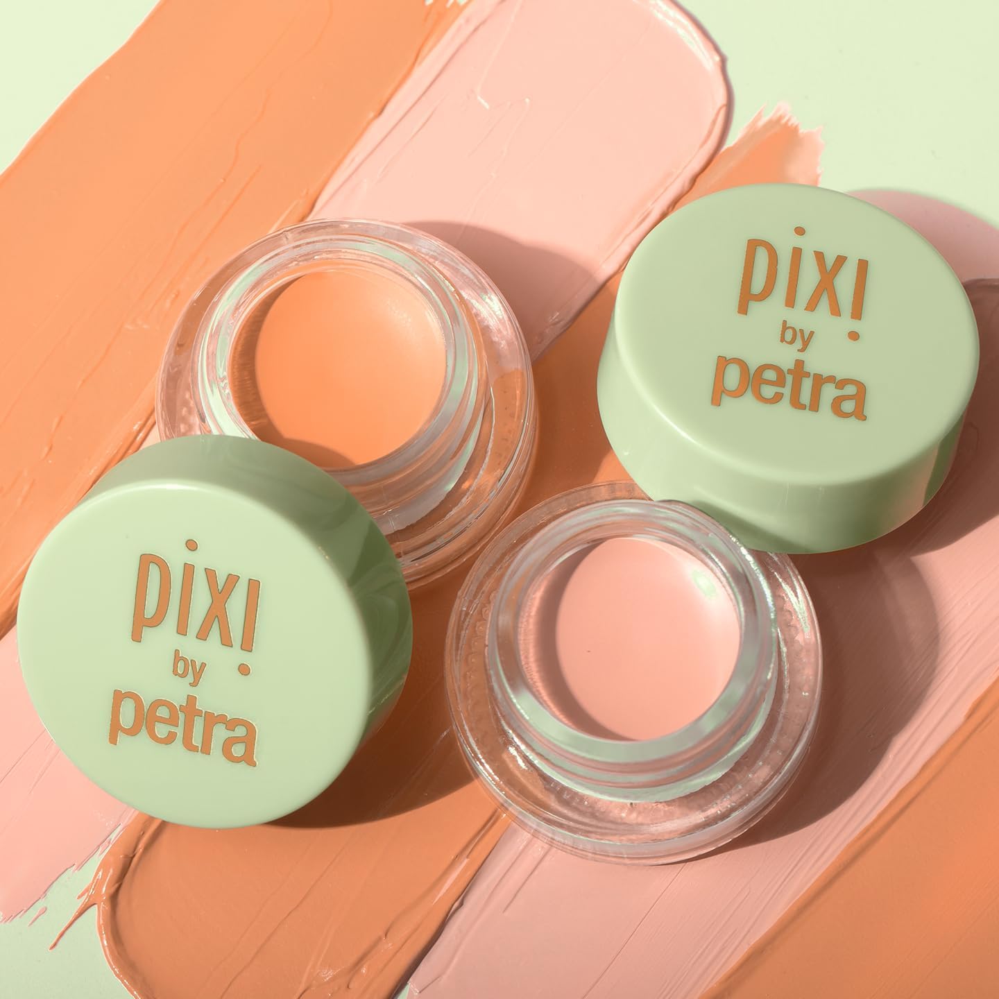 Pixi Beauty Correction Concentrate Duo front packaging view featuring peach and apricot jars.