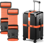 Luggage Straps for Suitcases, Adjustable Lockable Suitcase Straps | Lockable Against Accidental Opening, Easy to Identify Travel Accessories, Add a Bag Connector Holds Suitcase(4Colour, 4 Pack) - Image 13